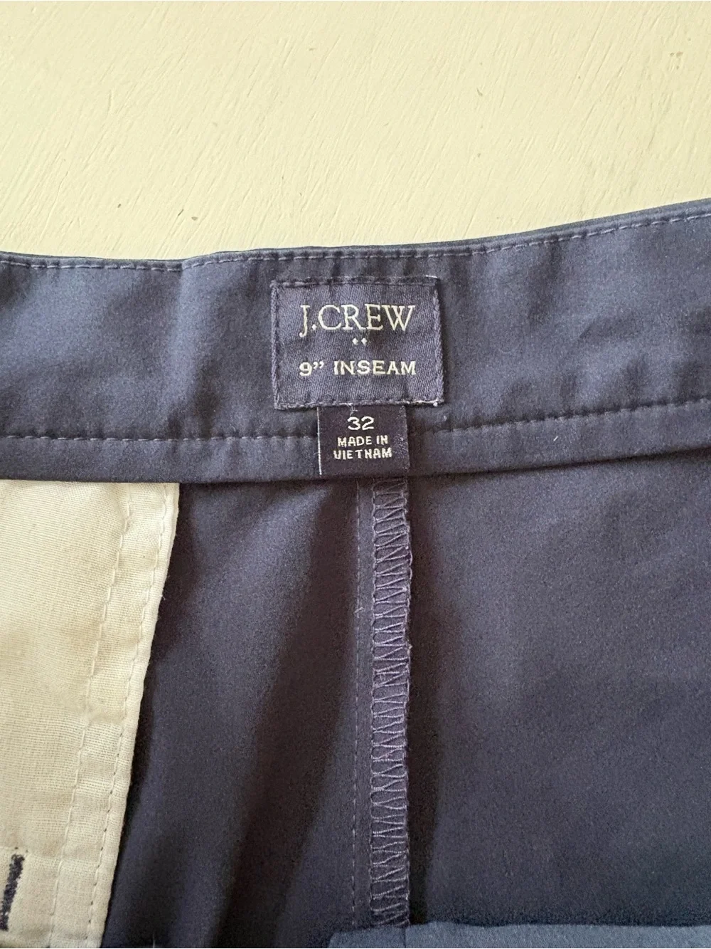 J. Crew Men’s Navy Flat-Front performance Shorts